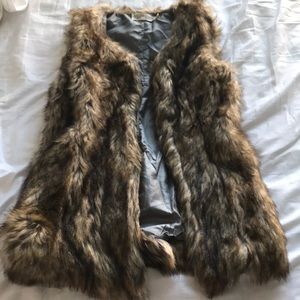 Faux fur vest